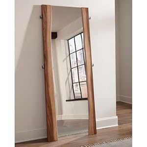 Coaster 212436 Madden Floor Mirror Smokey WalnutCoffee Bean