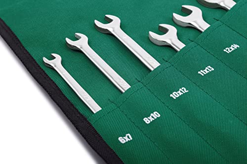 SATA ST09029SJ 13 Pieces Metric Double Open End Wrench/Spanner Set, Silver - Image 3