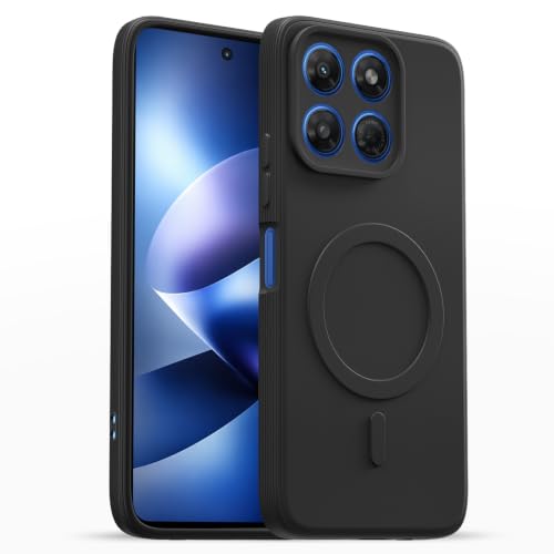 Image of Outlouders Back Cover for Motorola Moto G77 Power 5G | Soft Matte Silicone | Slim Fit | Magnetic-Safe Logo Design (Magnetic-Safe Not Compatible) | Shockproof | Camera Protection Bumper Case (Black)