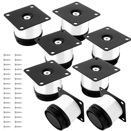 【Regolazione Precisa】Questi piedini per mobili regolabili aiutano a compensare piccoli dislivelli del pavimento senza dover aggiungere spessori improvvisati sotto armadio, credenza o mobile cucina. Il margine di regolazione da 1 a 10 mm consente di correggere l'appoggio dopo il montaggio, cosi le ante chiudono meglio e il mobile resta più stabile nell'uso quotidiano.