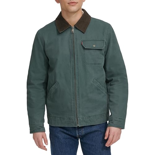 Image of Levi's Men's Workwear Cotton Canvas Corduroy Collar Depot Jacket