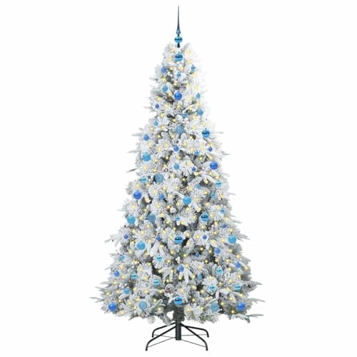 Árbol de Navidad artificial con luces LED blancas cálidas USB y estructura articulada 3