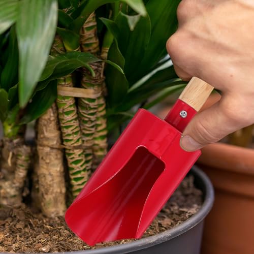 Set de 2 herramientas de jardín SEWACC con pala y rastrillo rojo miniatura 6