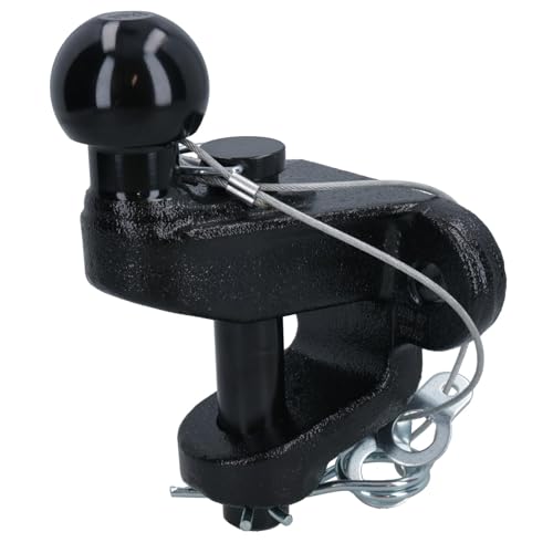 AB Tools 3.5 Ton Tow Bar Towing Ball And Pin Eye Coupling 50mm Ball 25mm Pin Black