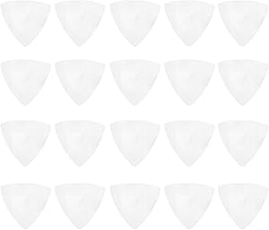 Amazon _ Dickly 20xステンレスギターピック0.3mm薄さにエギターベース、耐久性, 三角 _ ピック _ 楽器・音響機器