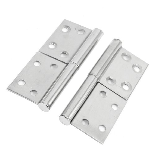Aexit Window Cupboard Clothes Hangers Stainless Steel 8 Holes Flag Hinge 9.5Cm Length Children's Clothes Hangers 2 Pcs #TOP21