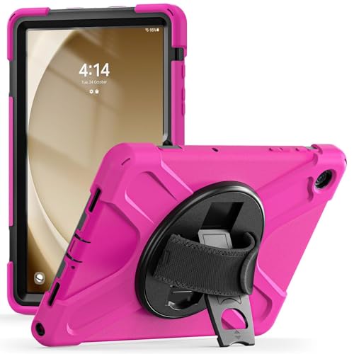 Étui Samsung Galaxy Tab A9 Plus silicone robuste pour enfant Rose