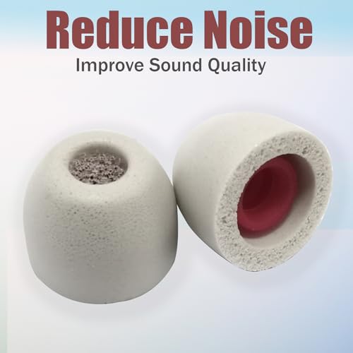 Image of Luckvan Extra Small Memory Foam Earbuds Tips for Sony WF-1000XM5 Replacement Ear Tips WF-1000XM5 WF-1000XM4 Earbuds 3 Pairs Gray
