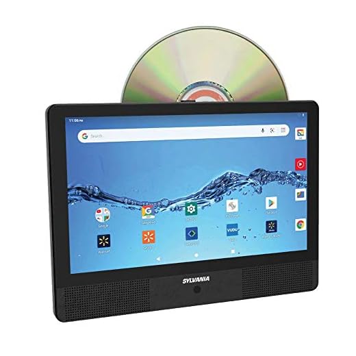 Sylvania 10.1" Quad Core Tablet/Portable DVD Player Combo, 1GB/16GB, Android, SLTDVD1024