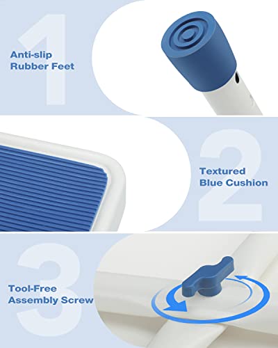 Greenchief 500 Lbs Adjustable Shower Chair With Back & Greenchief Metal Step Stool For Adults And Elderly, Kitchen Step Stool #TOP3