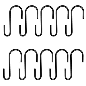 Ilamvie ILM-guagou-10 S-Haken Schwarz 10 Stück