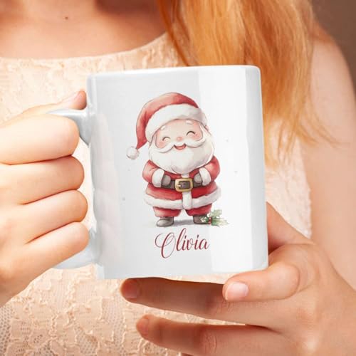 Taza de cerámica personalizada Santa Claus 11oz miniatura 6