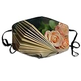 Unisex Face Coverings，Adjustable Ear Bands and Reusable Polyester Face Shield Bookbook...