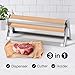 Kenley Butcher Paper Dispenser - Large Holder and Cutter for Wrapping Butcher Craft Freezer Paper Roll - Wall Mount or Tabletop - Carbon Steel Non-Slip Cutter with Serrated Blade (24-Inch)