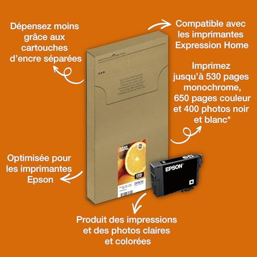 Cartouche dencre EPSON T3351 Oranges C13T33514012 - vue 9