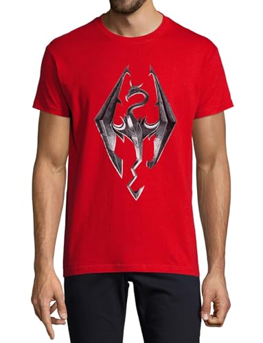 T-Shirt Dragon Rouge en Coton pour Vos Sorties Casual Urbaines