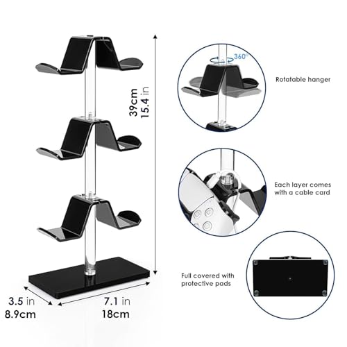 Colgador de auriculares para mesa que soluciona la falta de espacio y protege tus mandos de juego 5