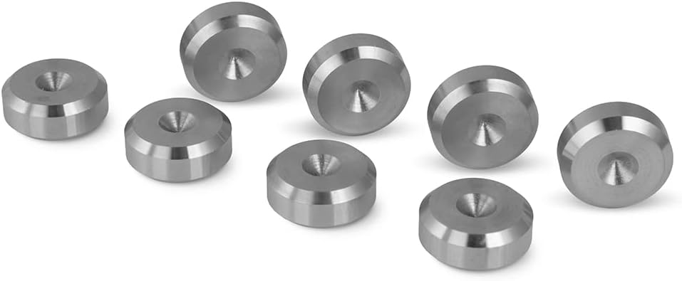 PrecisionGeek - Stainless Steel 20mm diameter Speakers Pads, Shoes, Feet, Pro...