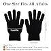 CUGBO 24 Pairs Black Winter Warm Knit Magic Gloves Work Gloves for Unisex Adults-One Size Fits All