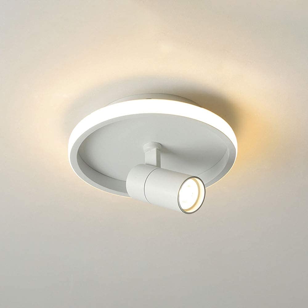 Spot de plafond géométrique 17W blanc 3000K orientable pour éclairage de cuisine
