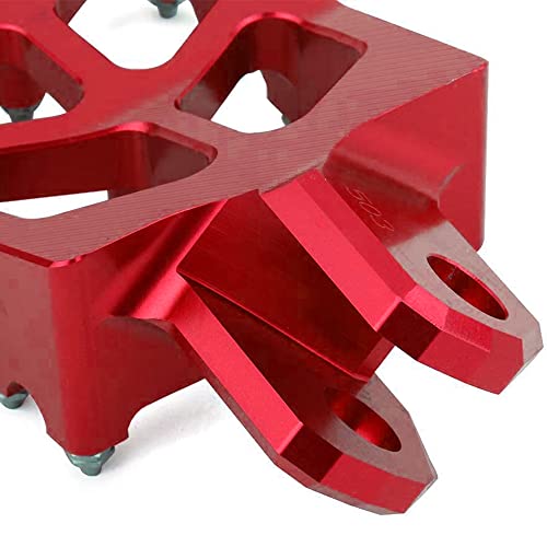 AnXin Dirt Bike Foot Pegs CNC Footpegs Footrest Foot Pedals Rests for DRZ400 2000-2004 DRZ400E 2000-2007 DRZ400S 2000-2024 DRZ400SM 2005-2024 RM250 1989-2006 RM250Z 2001-2006 RMX250 1989-1996 Red by AnXin - Used condition - Image 7