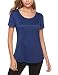 iClosam Camiseta de Manga Corta para Mujer Tops de Yoga Ropa Deportiva...