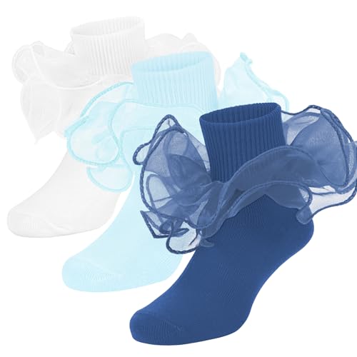 Image of Zando Kids Child Cotton Three Stripes Sport Soccer Team Socks Uniform Tube Cute Knee High Stocking for Boys Girls