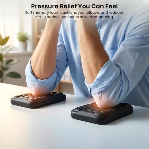 Image of Keyboard Wrist Rest Pad Arm Rest for Keyboard & Mouse, Ergonomic Wrist Support Memory Foam Hand Support for Office, Computer, Laptop, Mac Typing Chair and Wrist Pain Relief, Washable Pad