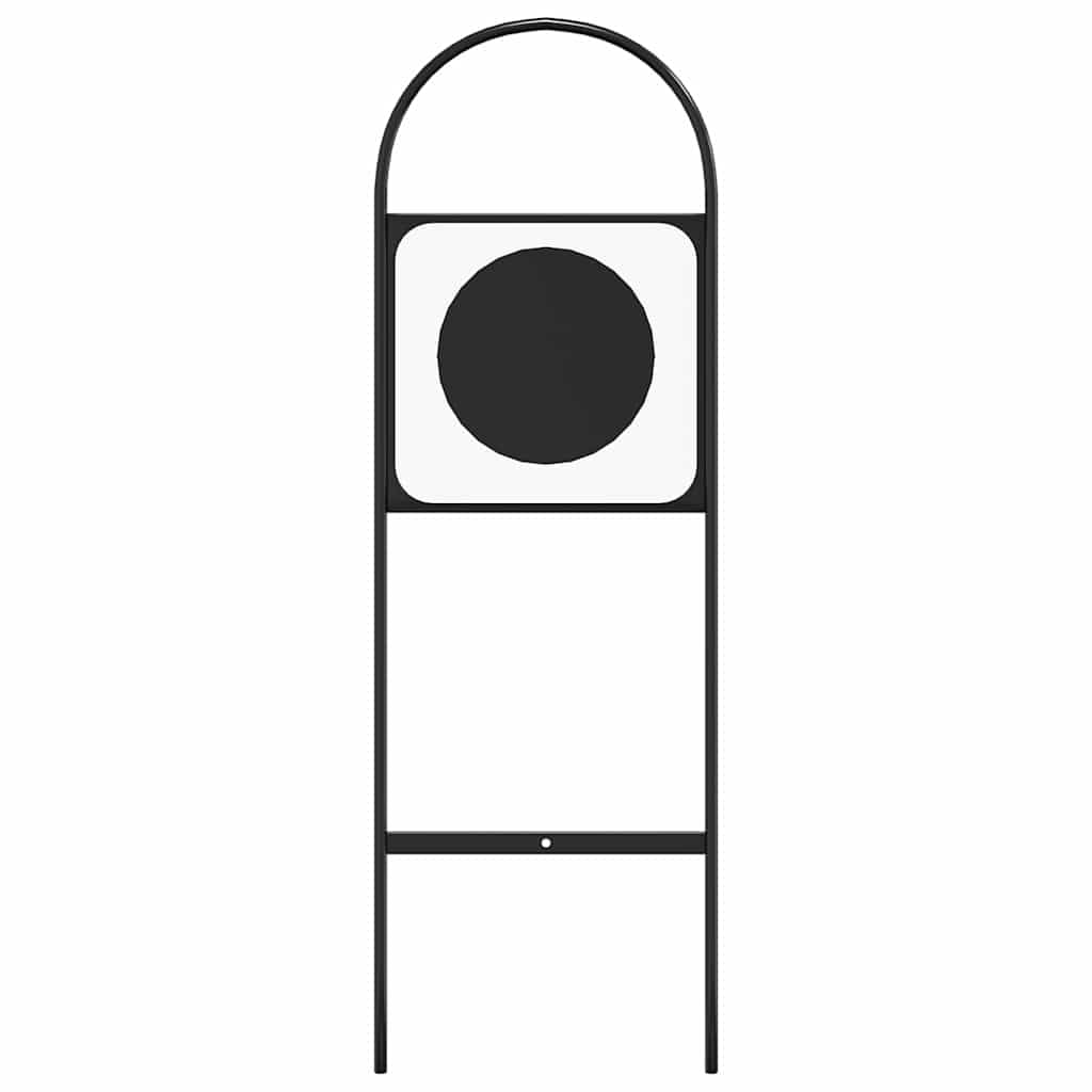 Dressur-Marker aus Stahl 4 Stück 22,5 x 69,5 cm Schwarz Weiß für Reitsport und Training zur sicheren Arenamarkierung und optimalem Richtungswechsel beim Pferd