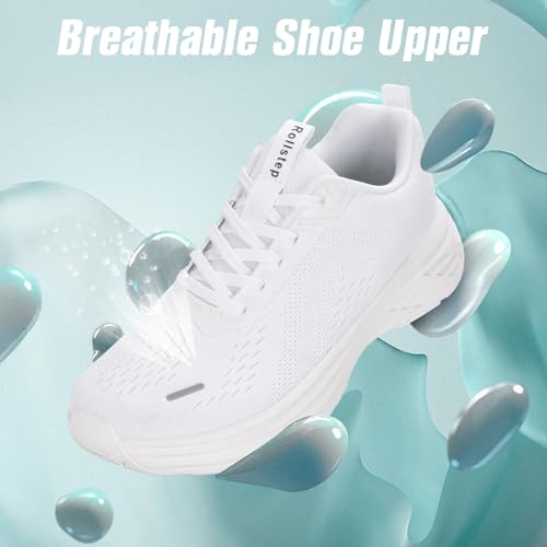 Image of Wide Toe Box Shoes Women Sneakers Extra Wide Width Arch Support Non-Slip Tennis Athletic Ultralight Running Shoes for Women Walking Diabetic Plantar Fasciitis Footwear 6-12