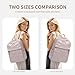 Womens Laptop Backpack with Separate Laptop Compartment Water Resistant Computer Backpacks Fits 14 Inch Notebook Travel Work College Bags (14-Inch, Pinkish Grey)