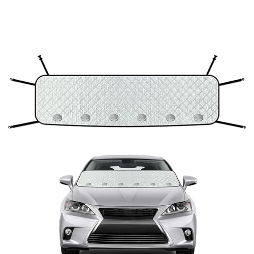 Windshield Sun Cover,Vehicle Windshield Sunshade - Weatherproof Automotive Shade Blocking for Leaves, Bird Droppings, Travel, Parking, Camping, Daily, Outdoors, Driving
