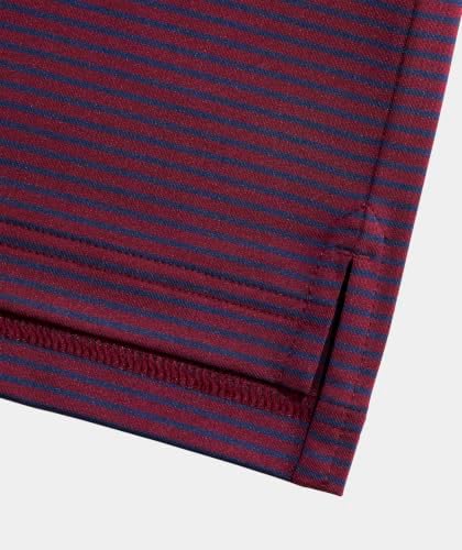 vineyard vines Men's Bradley Stripe Sankaty Polo, Crimson/Blue Depth, L - 4