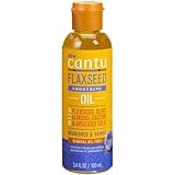 Cantu Flaxseed Hair Oil with Flaxseed, Olive, Almond, Castor, and Avocado Oils 3.4 oz