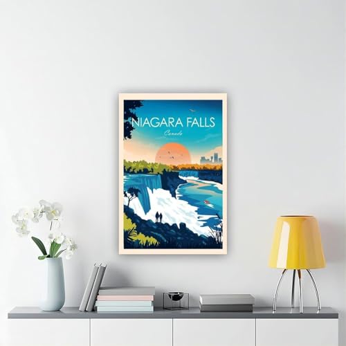Impression sur toile Niagara Falls QOGDAF 40x60 cm pour decoration de chambre - 6