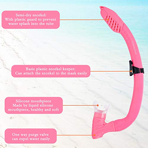 image for OMGear Diving Goggles and Snorkel Set for Kids Junior Youth Children S