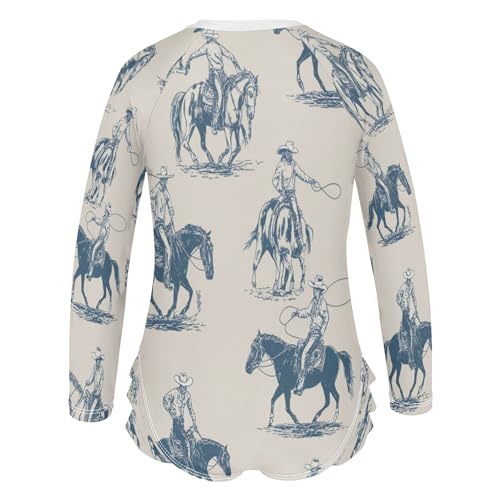 Baby Girl Bathing Suit Long Sleeve UPF 59+ One Piece Toddler Swimsuit3