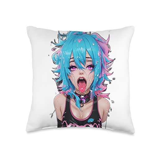 Ahego Anime henti Waifu Throw Pillow