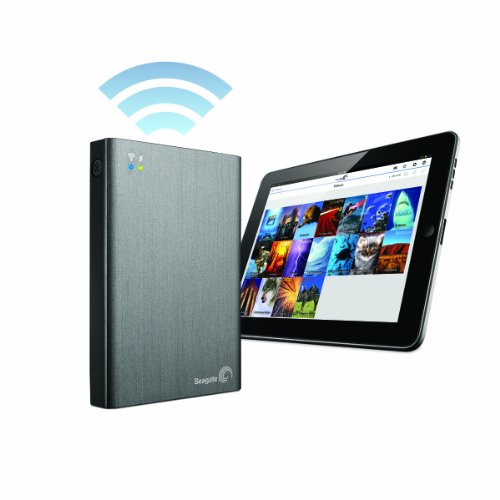 Image of Seagate Wireless Plus 2TB Portable Hard Drive with Built-in WiFi (STCV2000100)