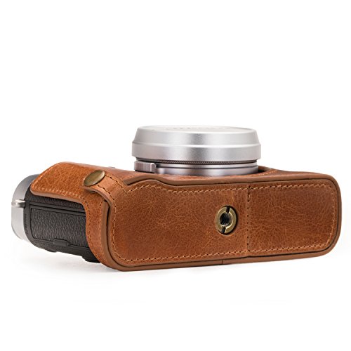 Megagear Fujifilm X100F Ever Ready Genuine Leather Camera Half Case And Strap, With Battery Access - Brown - Mg1282 #TOP1