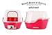 Cat Litter Box Furniture, Jumbo Hooded Cat Litter Box Holds Up to Two Small Cats Simultaneously,Extra Large Magenta by Petphabet