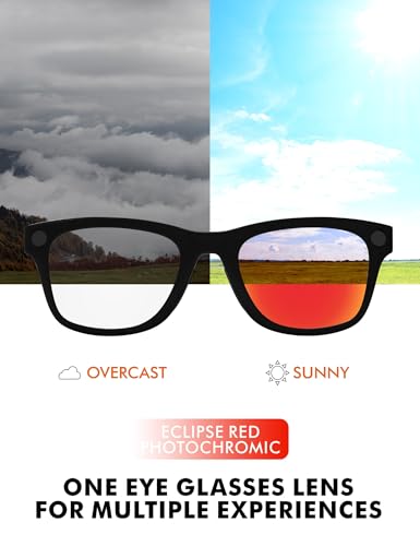 Image of PRO+ Polycarbonate Replacement Lenses Compatible with Ray-Ban Meta Wayfarer RW4006 & Gen 2 RW4012 50mm Sunglasses