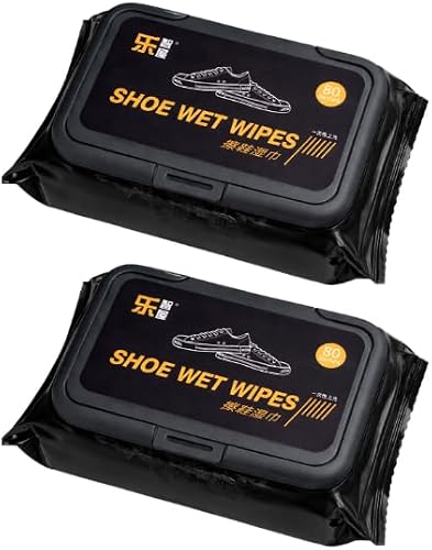 Shoe Wet Wipes, 80 Count per Pack, 2 Packs, Quick Clean Sneaker Cleaning Wipes