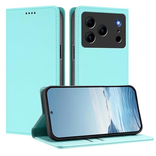 �X�}�z�P�[�X �Ή��@�� for Doogee Note 56 (Pro) / Note 56 Plus �yRFID�Ւf�@�\�z�y�J�[�h�z���_�[�t���}�O�l�b�g�J���t���b�v�X�^���h�z�X�}�z�P�[�X MintGreen