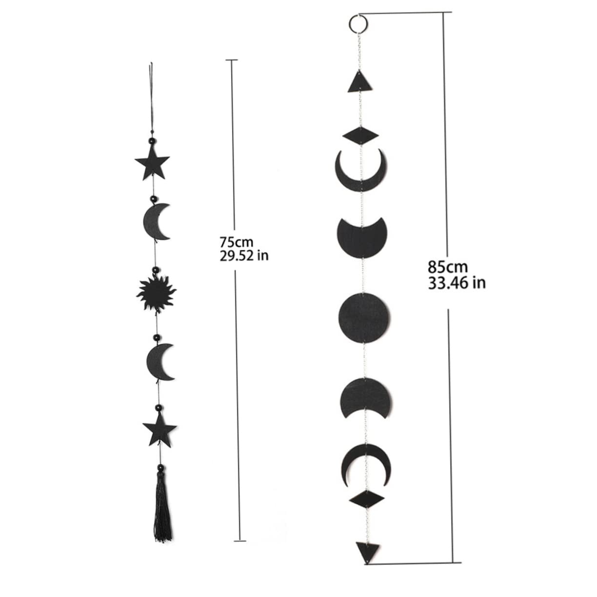PRETYZOOM 8pièces Décoration Design Et Lune Pendentif à Suspendre pour Salon Et Chambre