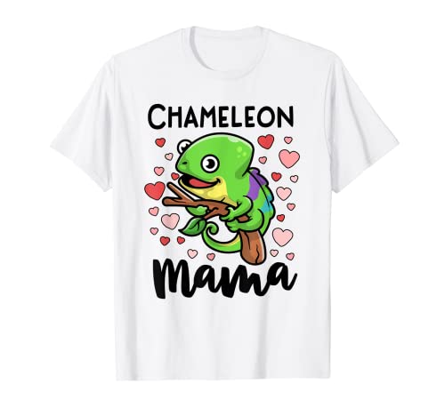 Chameleon Mama Reptile Lover Pet Lagarto Mamá Camiseta