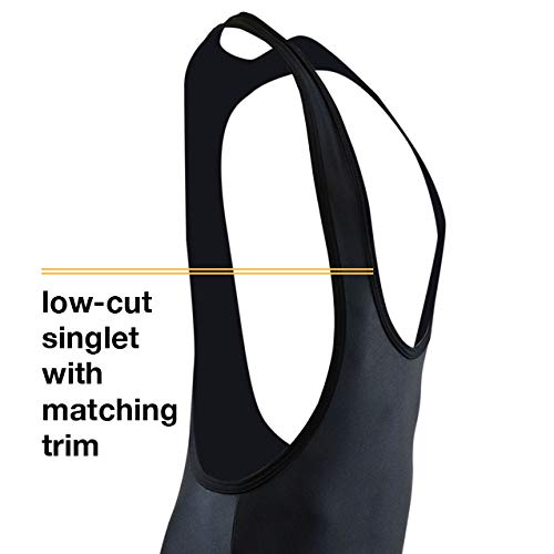 Matman Wrestling Singlet Men's Low Cut T-Back Goodwill Weightlifting Singlet #TOP4