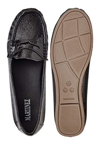 MOCASSIM 2054 NOVO HÁBITO FEMININO - CROCO PRETO Tamanho: 36