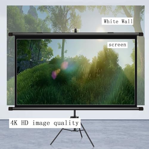 Pantalla de proyección con trípode - 50 pulgadas, color negro miniatura 3