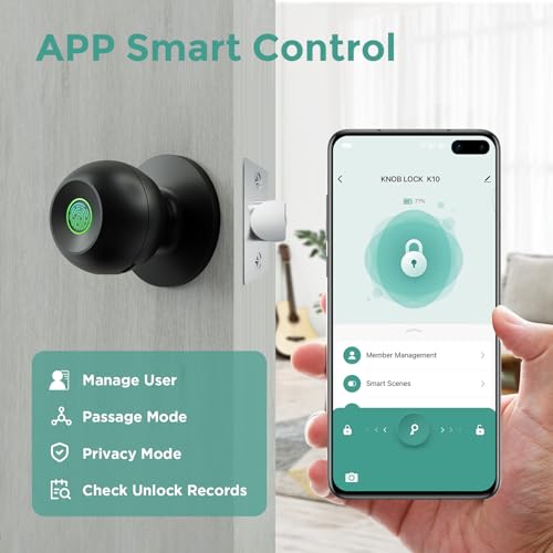Biometric-Door-Lock-Rechargeable-Fingerprint-Lock-with-App-Control-Smart-Door-Knob-for-Bedrooms-Offices-Hotels